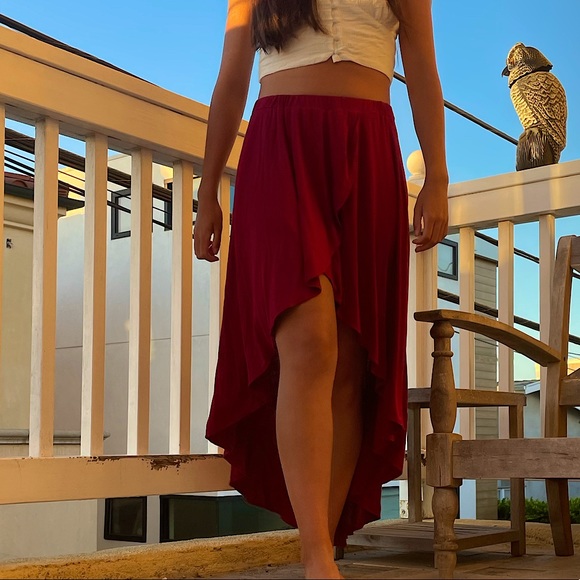 ACTIVE ruby high-low skirt - Picture 4 of 8